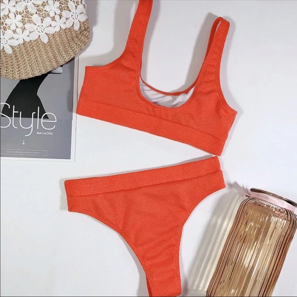 New! Beach resort textured bikini set - Picture 3 of 4